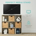 thumbnail image 6 of Best Choice Products 9-Cube Bookshelf, 11in Display Storage Organizer w/ 3 Removable Back Panels - Navy, 6 of 9