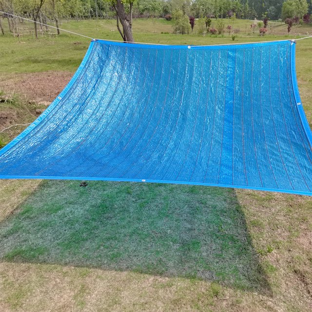 Sun Shade Sail Canopy Cloth,Rectangle Sand UV Block Sunshade, Outdoor Sunny Shade Cloth, Pergola, And Backyard Patio Sunshade With Protection, Heat Material, Reinforced Grommets(Blue)