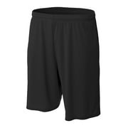 Pro Line Performance Mesh Youth Basketball Shorts (Black, Medium) - Black,Medium