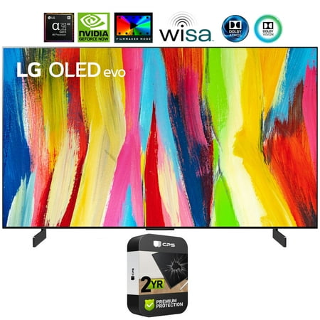 Restored LG OLED42C2PUA 42 Inch HDR 4K Smart OLED evo TV (2022) Bundle with 2 Year Extended Protection Pack (Refurbished)