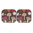 thumbnail image 7 of Disketp 2 Piece Forest Wild Mushroom Pattern Windshield Sunshades,Folding Windshield Sun Shade For Car Suv Trucks Sedan,Blocks Uv Rays Sun Visor Protector-Small, 7 of 7