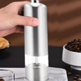 thumbnail image 6 of Dianli Automatic Pepper Grinder, Stainless Steel Electric Mill with Adjustable Coarseness, One-Handed Operation, Refillable, Battery Operated (Batteries Not Included), Black/Silver, 6 of 6
