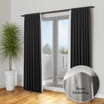 thumbnail image 4 of MERIVILLE 1" Double Wraparound Curtain Rod Set, Adjustable 96-144 Inches, Blackout Design, Oil-Rubbed Bronze, 4 of 11
