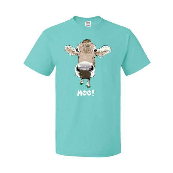 Inktastic Moo Cute Brown Holstein Cow T-Shirt