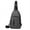 Gray, variant on Crossbody Sports Waterproof Multi-compartment Chest Bag