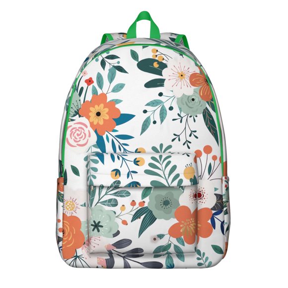 Sac à Dos Rustique Campagnard à Motif Floral – Motif de Fleurs Farmhouse, Matériau Oxford Durable, Conception Antivol, Idéal pour l'École et les Voyages