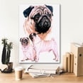 thumbnail image 5 of Epic Graffiti 'Pug' by Barbara Keith, Canvas Wall Art, 18"x26", 5 of 8