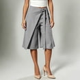 thumbnail image 4 of Wensltd Women Shorts Casual Lightweight Solid Color High Waist Knee Length Shorts Comfortable, 4 of 6