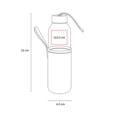 thumbnail image 2 of Cilindro de vidrio/Con funda removible capacidad de 500ml negro 6.5 x 22, 2 of 2