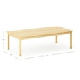 thumbnail image 5 of Guidecraft EdQ Toddler Table - Natural: Rectangle Wooden Activity Table for Kids, 30"x60", 18" Height | Kids Desk for Preschool, Daycare & Playroom, 5 of 5