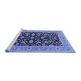 thumbnail image 2 of Ahgly Company Machine Washable Indoor Round Oriental Blue Traditional Area Rugs, 6' Round, 2 of 4