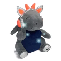 FAO Schwarz Glow Brights Plush with Lights and Sounds 13" DJ Dragon