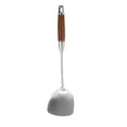 thumbnail image 2 of Fiudx Espátula de Acero Inoxidable, Mango de Madera Resistente Al Calor, Agarre Ergonómico, Diseño Flexible Antirayaduras, Ideal para Salteados, Panqueques y Tortillas, Tamaño 38,3 X 10 X 4 Cm, 1 Uni, 2 of 6