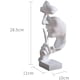 thumbnail image 4 of Estatua de pensador creativo Escultura abstracta El silencio es oro Estatua de pensador, Estatua de resina Artesanía Creación moderna Escultura abstracta de resina Figura, 4 of 5
