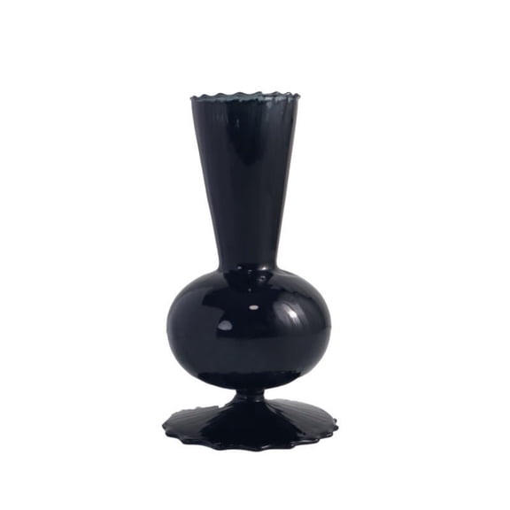 Style 1 Elegant Vintage Black Creative Vase - European Style Green Plant Flower Arranger, Living Room Decor, Simple Retro Room Decoration