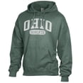 thumbnail image 2 of Men's Comfort Wash  Green Ohio Bobcats Lightweight Fleece Pullover Hoodie, 2 of 3