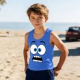 thumbnail image 2 of Niño Pequeño Niños Niños Camisola sin Mangas Suave Gradiente Impresión Moda Lindo para el Pageant Casa Boda Fiesta Casual, 2 of 8
