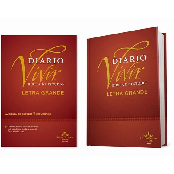 Tyndale: Biblia de Estudio del Diario Vivir, Book 1 (Letra Grande) (Hardcover)