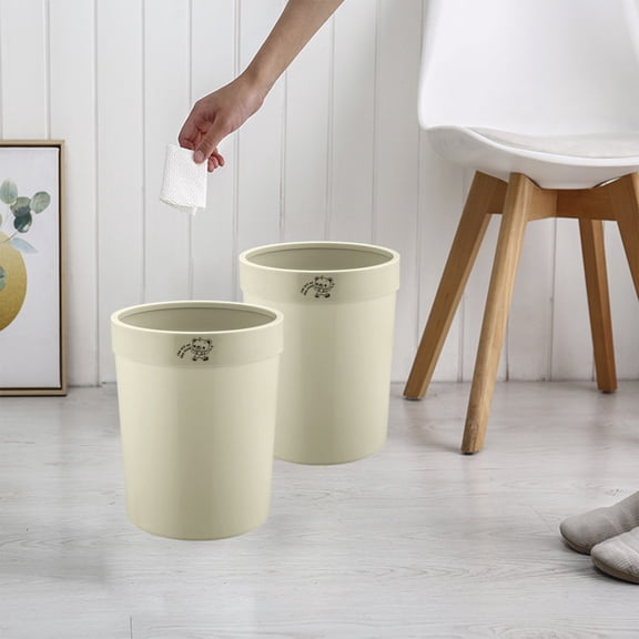 Kitchen Trash Cans Hwkond Trash Can Pressure Household Kitchen Large Plastic Basket Bedroom Bathroom Classification Small Trash Bucket Up to 60% Off