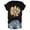 ZA Black, variant on Womens T Shirts Loose Fit Cotton Suitable Breathable Short Sleeved Crew Neck Floral Printed Casual Tops Casual Blouses