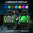 thumbnail image 4 of SKMEI Watch, Digital Sport Waterproof LED Watch with Alarm Stopwatch for Ages 5-7-10-12, PU Strap, 4 of 8