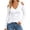 White, variant on HGIEYS Womens V Neck Cold Shoulder Tops Short/Long Sleeve Summer T Shirts