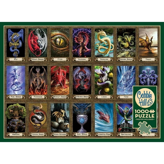 Cobble Hill 1,000 Piece Jigsaw Puzzle - Dragon Oracle (Poster Included)