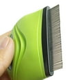 thumbnail image 3 of Pet Life GR27GN Grazer Handheld Travel Grooming Cat & Dog Flea & Tick Comb, Green - One Size, 3 of 3