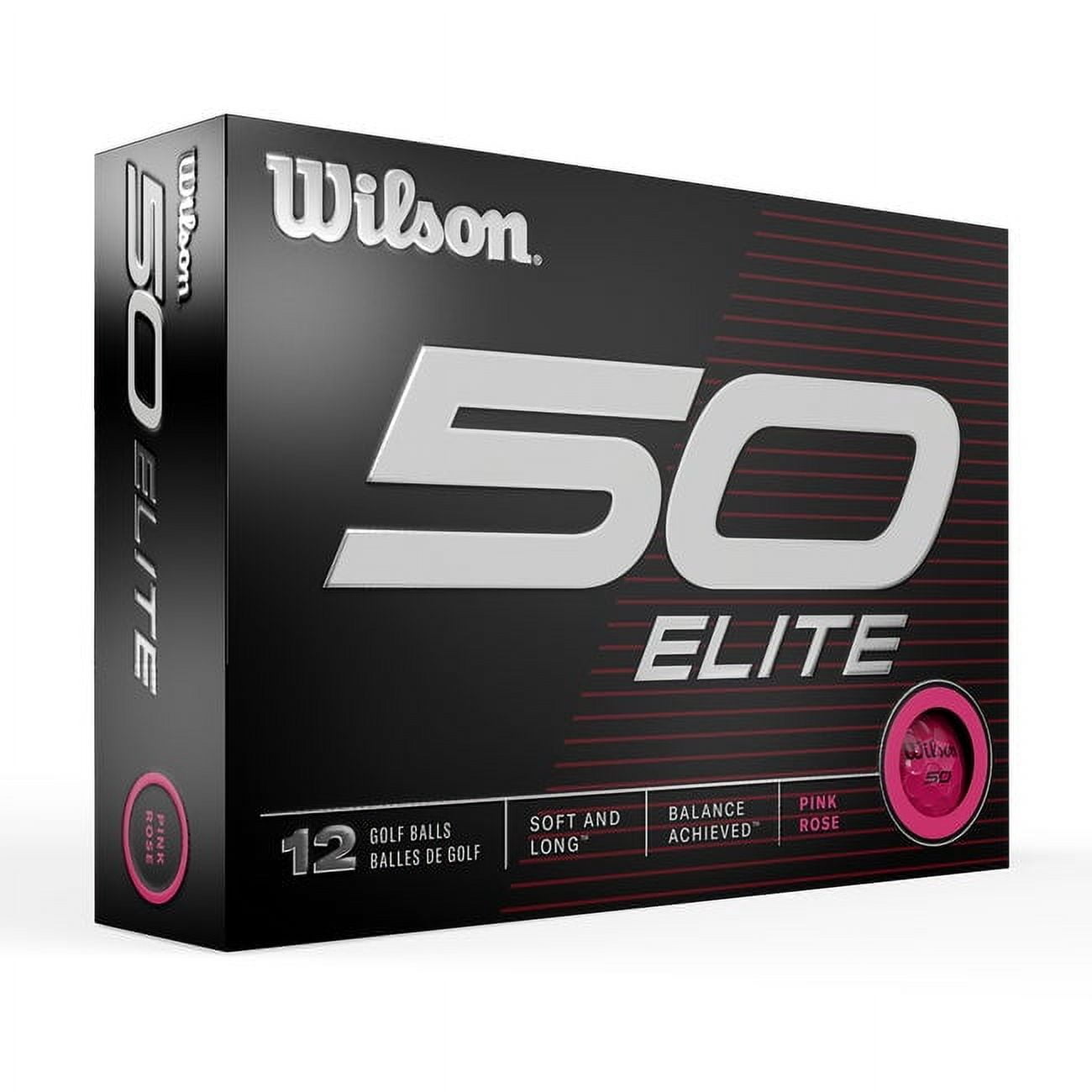 Wilson Staff Fifty Elite Golf Balls 1-Dozen Pink