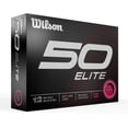 thumbnail image 3 of 2023 Wilson 50 Elite Golf Balls, Pink, 12pk, 3 of 3