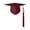 B003- Wine, variant on Graduation Tassel 2026 Topper, Burgundy Fabric Graduation Cap, Photo Shoot Accessory, College High School Event Supply