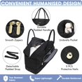 thumbnail image 4 of Bolsa de lona LUOCIP para mujer, tamaño grande, con compartimento para zapatos, juego de 3 piezas, 4 of 6