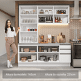 thumbnail image 4 of Cocina Integral Completa Armario de Vidrio Madesa Glamy BB 5, 4 of 5