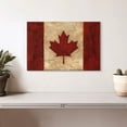 thumbnail image 2 of Elephant Stock Vintage Canadian Flag Wall Art - Horizontal Canvas Wall Art - Living Room Wall Decor - Flags Canvas - Red And Beige Decor By Avery Tillmon - 12" x 8", 2 of 8
