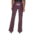 thumbnail image 2 of Calvin Klein Womens Faux Leather High Rise Flared Pants, 2 of 2