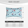 thumbnail image 4 of Lsque Sailboats Anchors Pattern Pillow Case – Soft & Cozy Throw Pillow Cover, Hypoallergenic Cushion Case for Sleeping Women with Envelope Closure-14"x20", 4 of 6