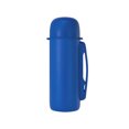 thumbnail image 1 of Ounissouiy Frasco de vacío Botella de agua con aislamiento de doble pared Manija Botón de presión Taza de café Regalo de té Oficina Escuela Teteras Azul, 1 of 6