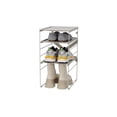 thumbnail image 1 of Joseph Joseph Level Adjustable Tier Shoe Rack Organiser Durable Shelves and Steel Frame Single Stores 4 Pairs, 1 of 1