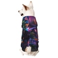 thumbnail image 1 of Fotbe Glowing Chameleon Fantasy Art Sudadera con Estampado para Perros Pequeños – Suéter con Capucha para Mascotas, Tela Suave de Forro Polar con Bolsillo-Small, 1 of 7