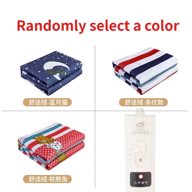 Manta eléctrica con termostato, manta doble de 220v, colchón eléctrico, calentador de cama suave, alfombra de invierno