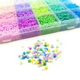 thumbnail image 4 of 24 Slot Macaron Color Matching Baking Paint Beads Set Glass Beads Box Beads for DIY, 4 of 8