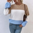 thumbnail image 2 of REDHOTYPE Pull-Over Long Ample Tricoté à Col Rond Manches Longues pour Femmes Hiver Chaud, 2 of 3