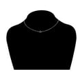 thumbnail image 3 of Fine Silver Plated Butterfly Necklace with Simulated Diamonds Adult, 3 of 6
