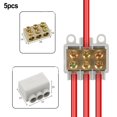 thumbnail image 1 of High Power T-Shaped Splitter Quick Connector 80A 1000V Brass ABS Terminal Block, 1 of 5