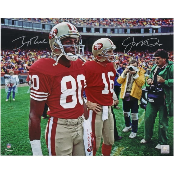 Joe Montana and Jerry Rice San Francisco 49ers Autographed 16" x 20" Taking the Field Photograph - Fanatics Authentic Certified