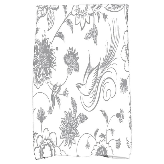 Simply Daisy 18" x 30" Traditional Bird Floral Floral Print Hand Towel