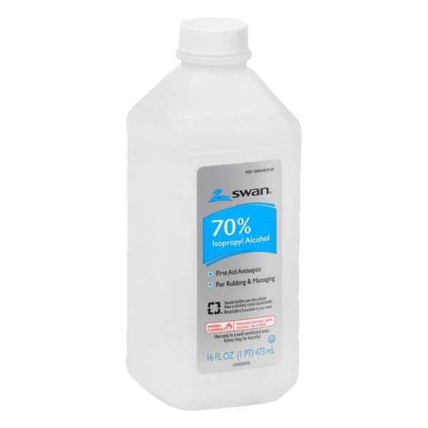 Swan Rubbing Alcohol, 70% 16 oz