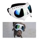 thumbnail image 5 of Gafas de sol para perros con protección contra el viento y correa ajustable para exteriores blanco, 5 of 9
