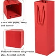 thumbnail image 6 of HRX Package Wine Tote Christmas Gift Bags for 1 Bottle, 12PCS Sturdy Paper Wine Gift Bags with Handles for Christmas, Party, Shopping, Halloween(Red), 6 of 8