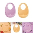 thumbnail image 1 of Baberos De Alimentación Para Bebés, 2 Piezas, Protección De Tela, Bandjustable Para El Cuello, Lavable CUTICAT  babero de manga larga, 1 of 8
